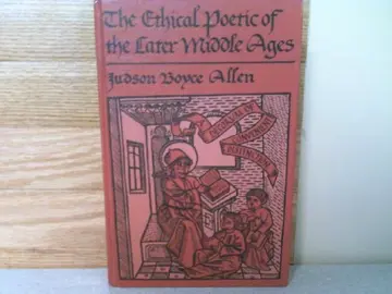 Cover of Ethical Poetic of the Later Middle Ages