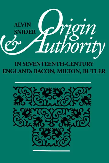 Cover of Origin and Authority in Seventeenth-Century England