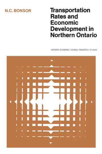 Cover of Transportation Rates and Economic Development in Northern Ontario