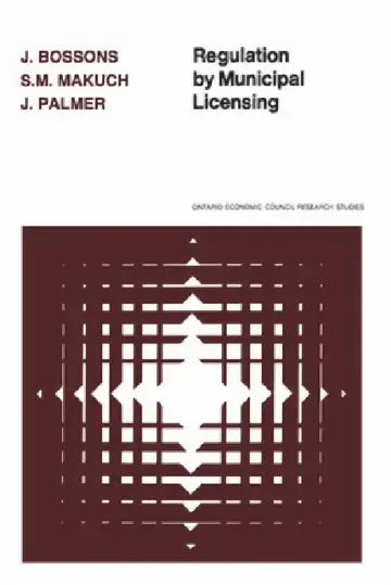 Cover of Regulation by Municipal Licensing