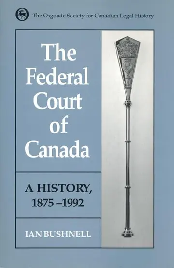 Cover of The Federal Court of Canada