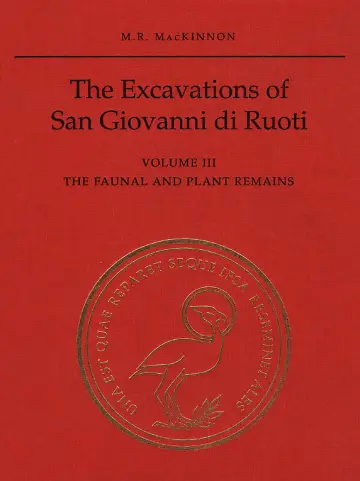 Cover of The Excavations of San Giovanni Di Ruoti