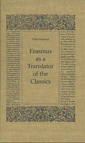 Cover of Erasmus as a Translator of the Classics
