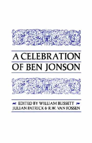 Cover of A Celebration of Ben Jonson