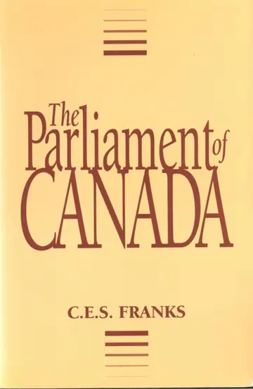 Cover of The Parliament of Canada
