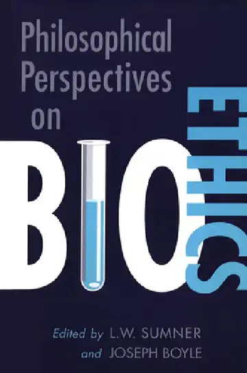 Cover of Philosophical Perspectives on Bioethics