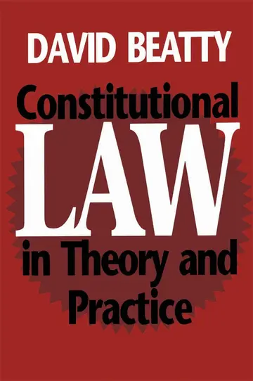 Cover of Constitutional Law in Theory and Practice
