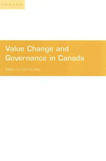 Cover of Value Change and Governance in Canada