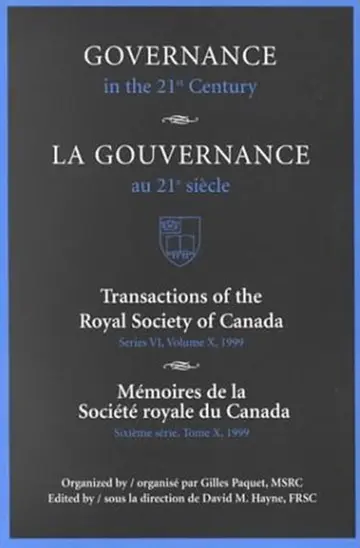 Cover of Governance in the 21st Century