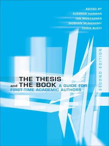 Cover of The Thesis and the Book