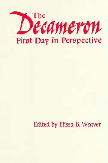 Cover of The Decameron First Day in Perspective (1)