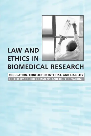 Cover of Law and Ethics in Biomedical Research