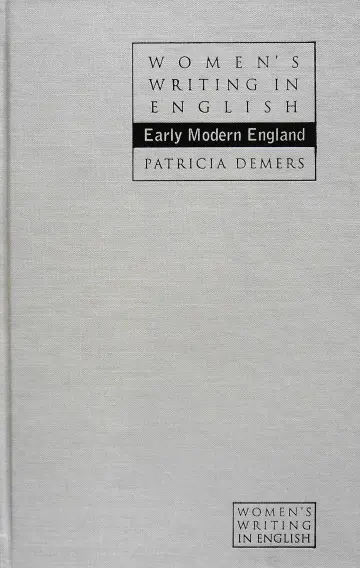 Cover of Women's Writing in English