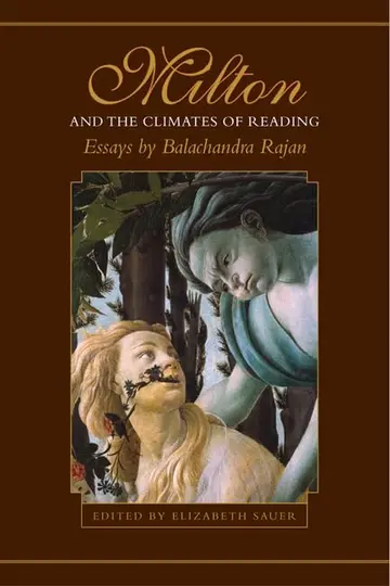Cover of Milton and the Climates of Reading