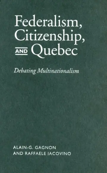Cover of Federalism, Citizenship, and Quebec