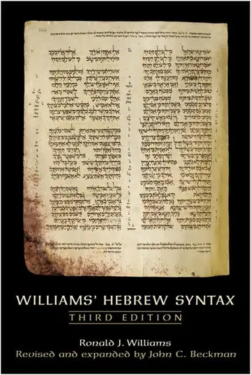 Cover of Williams' Hebrew Syntax