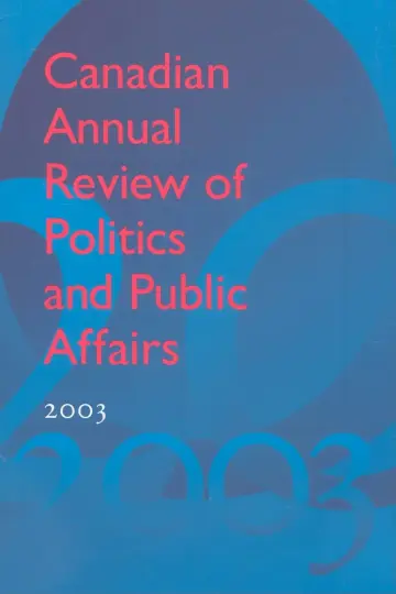 Cover of Canadian Annual Review of Politics and Public Affairs 2003
