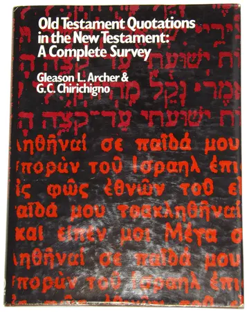 Cover of Old Testament Quotations in the New Testament