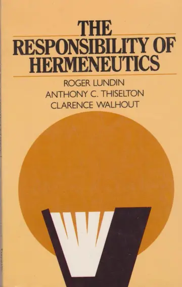 Cover of Responsibility of Hermeneutics