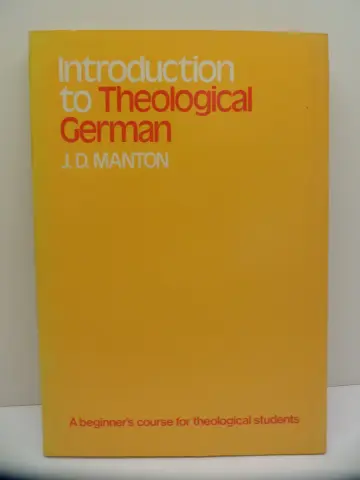 Cover of Introduction to Theological German