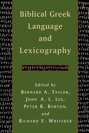Cover of Biblical Greek Language and Lexicography