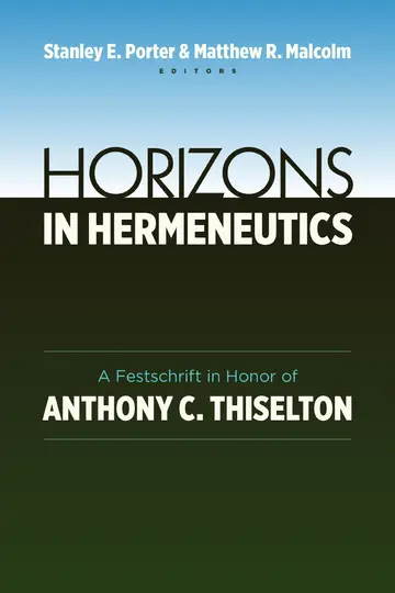Cover of Horizons in Hermeneutics