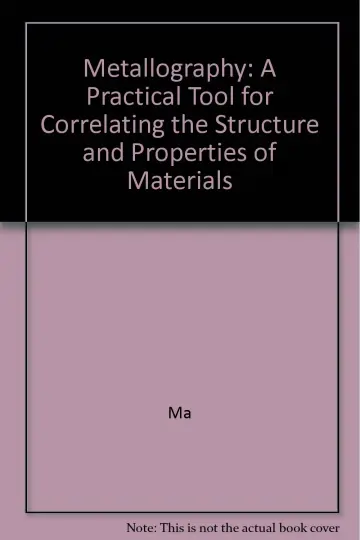Cover of Metallography