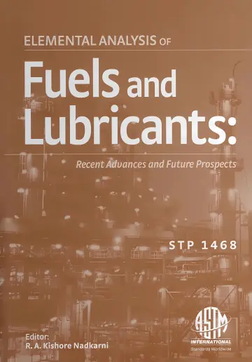 Cover of Elemental Analysis of Fuels and Lubricants