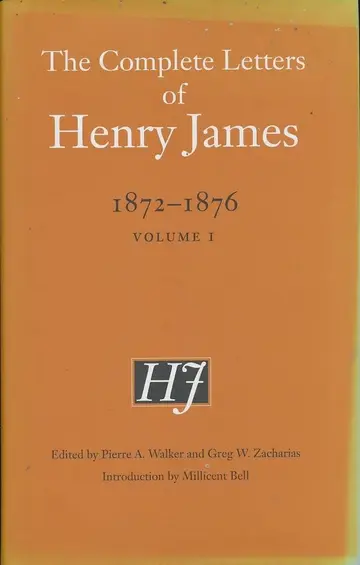 Cover of The Complete Letters of Henry James, 1872-1876