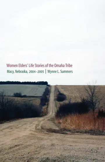 Cover of Women Elders' Life Stories of the Omaha Tribe