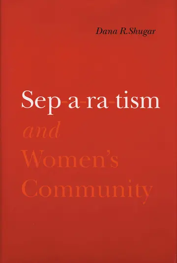 Cover of Separatism and Women's Community