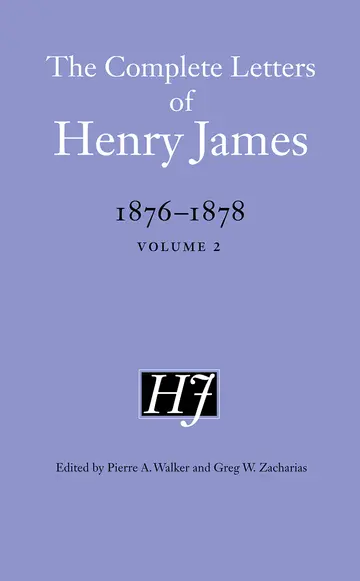 Cover of The Complete Letters of Henry James, 1876-1878