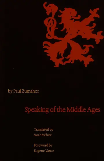 Cover of Speaking of the Middle Ages
