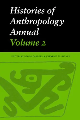 Cover of Histories of Anthropology Annual