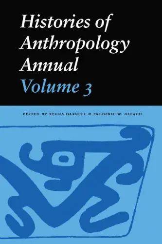 Cover of Histories of Anthropology Annual