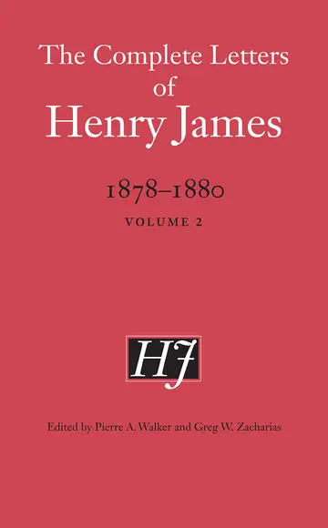 Cover of The Complete Letters of Henry James, 1878-1880