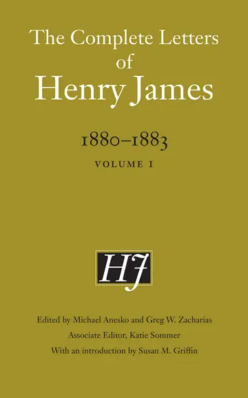 Cover of The Complete Letters of Henry James, 1880-1883