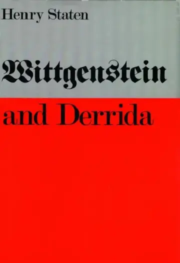 Cover of Wittgenstein and Derrida