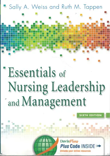 Cover of Essentials of Nursing Leadership & Management 6e