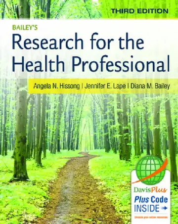 Cover of Bailey's Research for the Health Professional