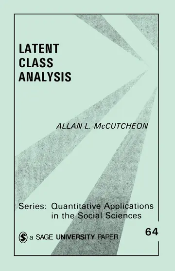 Cover of Latent Class Analysis - Vol. 64