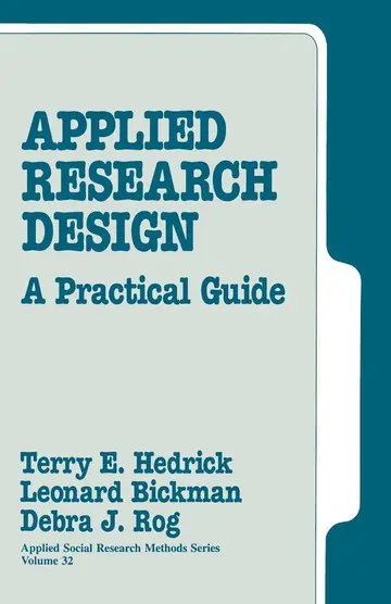 Cover of Applied Research Design