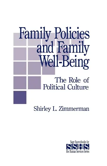 Cover of Family Policies and Family Well-Being