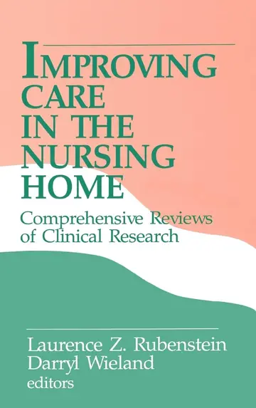 Cover of Improving Care in the Nursing Home