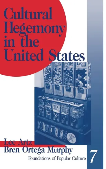 Cover of Cultural Hegemony in the United States - Vol. 7