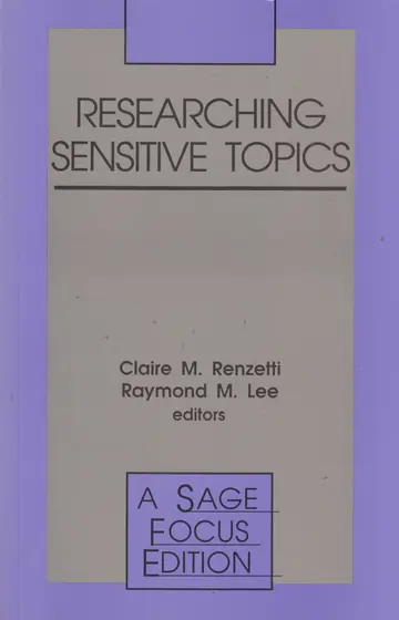 Cover of Researching Sensitive Topics