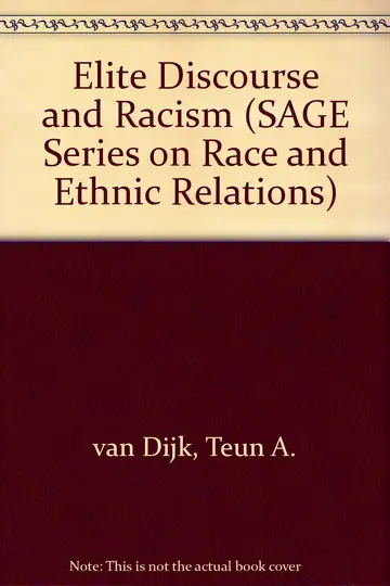 Cover of Elite Discourse and Racism