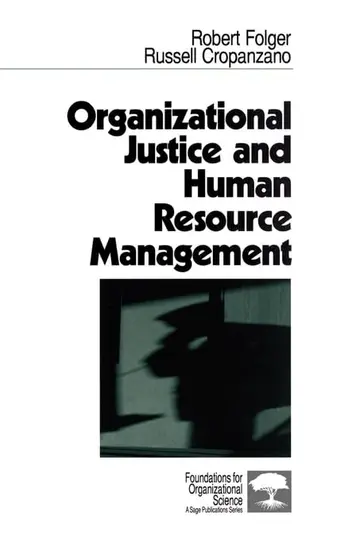 Cover of Organizational Justice and Human Resource Management - Vol. 7