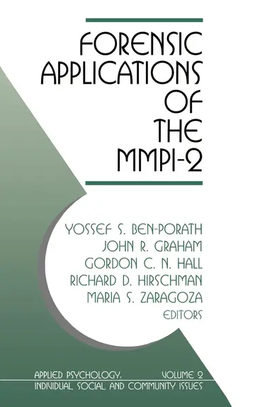 Cover of Forensic Applications of the MMPI-2 - Vol. 2