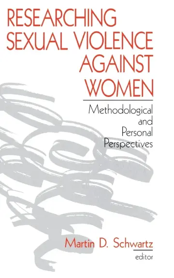 Cover of Researching Sexual Violence against Women